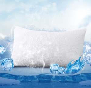 MLILY Cooling Pillow for Sleeping Harmony Luxury Premier Shredded Memory Foam Pillow with Ice Silk Cover