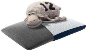 Cartoon sheep on Serta iComfort Memory Foam Pillow